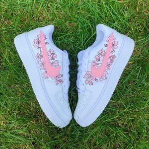 Custom hand-painted shoes.